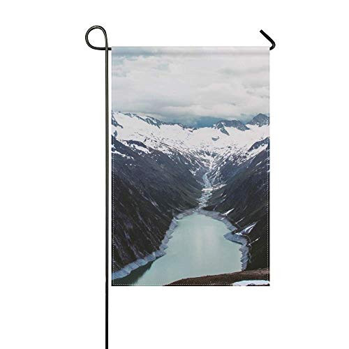 DongGan Garden Flag Mountains Mountain Range River 12x18 InchesWithout Flagpole