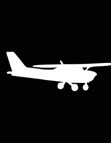 EricauBird Decal-Aviator Pilot Decal Cessna Car Decal Aviation Travel Airplane Sticker Car Laptop Tablet Window Wall Bumper Removable Vinyl Sticker, 6inch