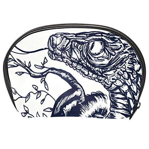 Cosmetic Bag for Women,Roomy Makeup Bags,Abstract snake,Travel Waterproof Toiletry Bag Accessories Organizer