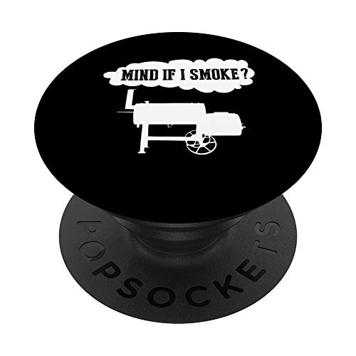 Funny BBQ Pit Grilling Offset Smoker Meat Smoking Gift Idea PopSockets PopGrip Swappable Grip for Phones  and  Tablets