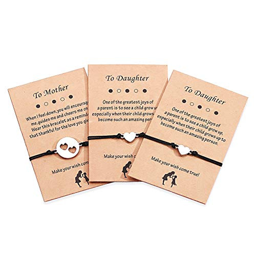 Mother Daughter Bracelets Mom Mommy Daughter Bracelet Matching Heart Wish Bracelets Jewelry Gifts for Daughters from Mothers Mother Daughter Bracelets Mom Mommy Daughter Bracelet Matching Heart Wish Bracelets Jewelry Gifts for Daughters from Mothers