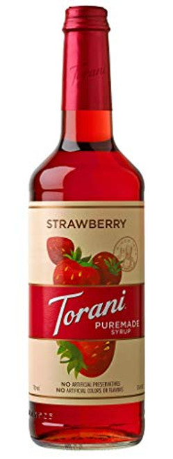 Torani Puremade Syrup, Strawberry Flavor, Glass Bottle, Natural Flavors, 25.4 Fl. Oz., 750 mL Torani Puremade Syrup, Strawberry Flavor, Glass Bottle, Natural Flavors, 25.4 Fl. Oz., 750 mL