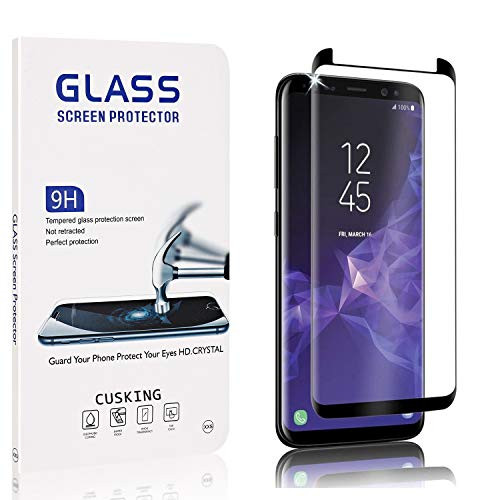 Screen Protector for Galaxy S9, CUSKING Ultra Clear Screen Protector for Samsung Galaxy S9, 9H Hardness Tempered Glass, Ultra Clear, Anti Scratch, 4 Pack