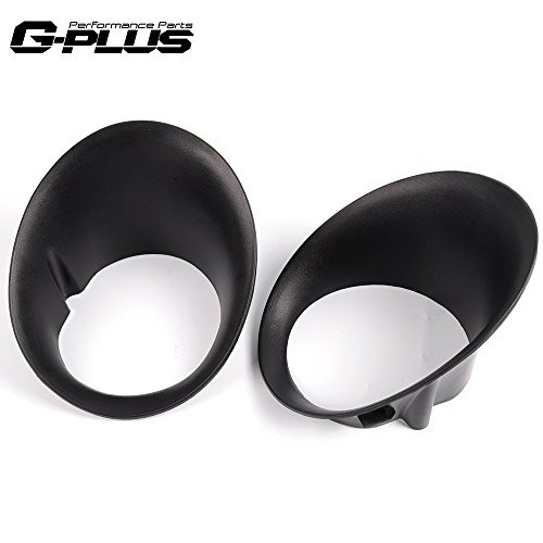 Pair of OE Style Replacement Bumper Fog Light/Lamp Bezel Cover Black 2002-2008 Compatible For Dodge Ram 1500/2003-2009 Ram 2500 3500