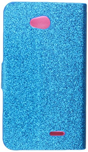Asmyna Glittering MyJacket with Diamante Belt for LG Optimus L70 - Retail Packaging - Blue