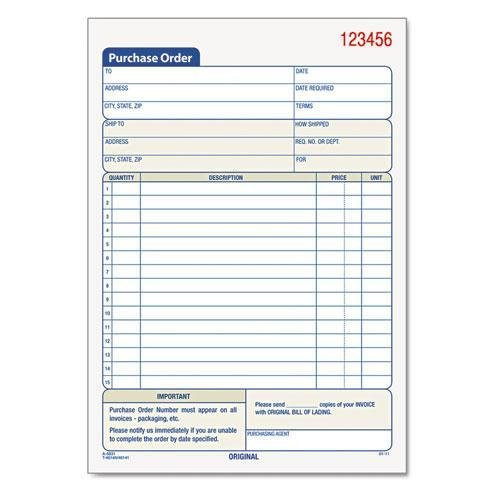 TOP46140 - TOPS Carbonless 2-Part Purchase Order Books