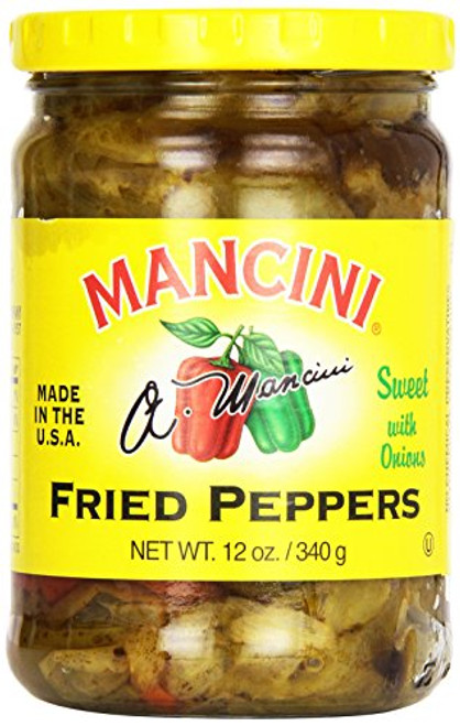 Mancini Fried Pepper With Onion 12 Ounce 6 Per Case.