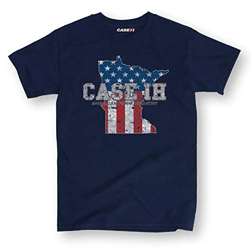 Case IH Country Patriotic MN - CASE IH International Harvester - Men's Short Sleeve Graphic T-Shirt Navy Case IH Country Patriotic MN - CASE IH International Harvester - Men's Short Sleeve Graphic T-Shirt Navy