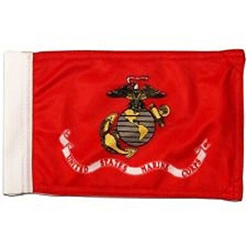 6inch x9inch  6x9 USMC Marines Marine Corps Semper Fi Nylon 2 Ply Boat Motorcycle Car Flag Banner With Sleeve