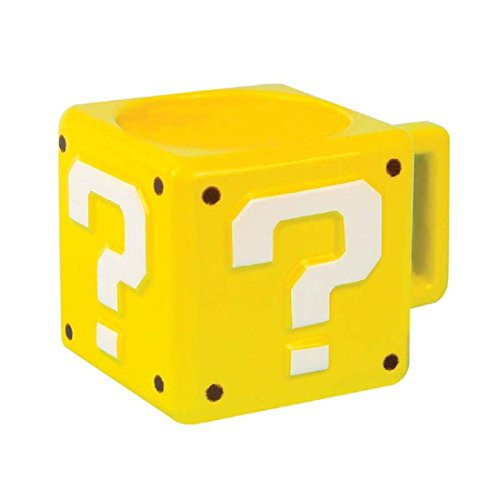 Super Mario Brothers Question Block Ceramic Coffee Mug