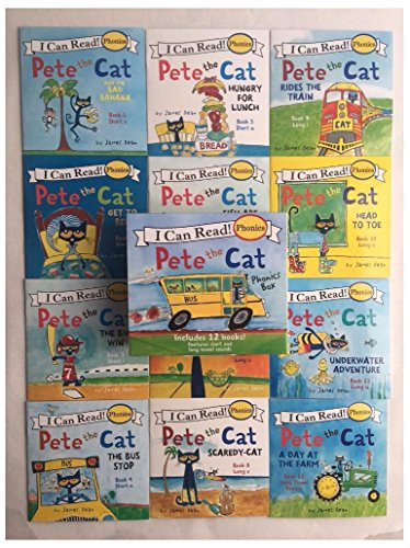 Pete the Cat Childrens Books Box Set I Can Read Phonics Learn to Read Lot 12 NEW