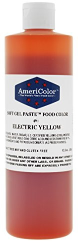 AmeriColor Food Coloring, Electric Yellow Soft Gel Paste, 13.5 Ounce
