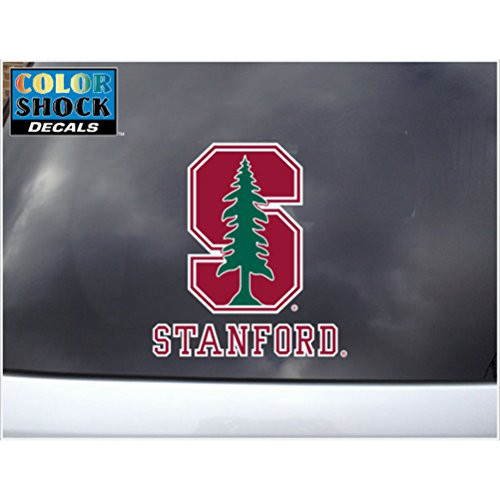 ColorShock Stanford Cardinal Decal - S Logo Over Stanford