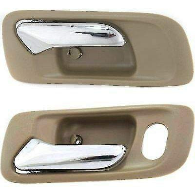 Parts N Go 1998-2002 Accord Sedan Odyssey Door Handle Interior Beige Pair Driver  and  Passenger Side - 72165S84A01ZC, HO1352118