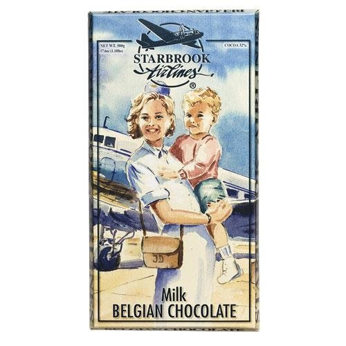 Starbrook Airlines, Giant Belgian Milk Chocolate Bar 400g 14.1oz