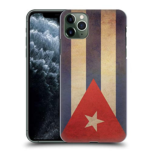 Head Case Designs Cuba Cuban Vintage Flags Set 3 Hard Back Case Compatible with Apple iPhone 11 Pro Max