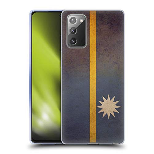 Head Case Designs Nauru Nauruan Vintage Flags Set 3 Soft Gel Case Compatible with Samsung Galaxy Note20 / 5G