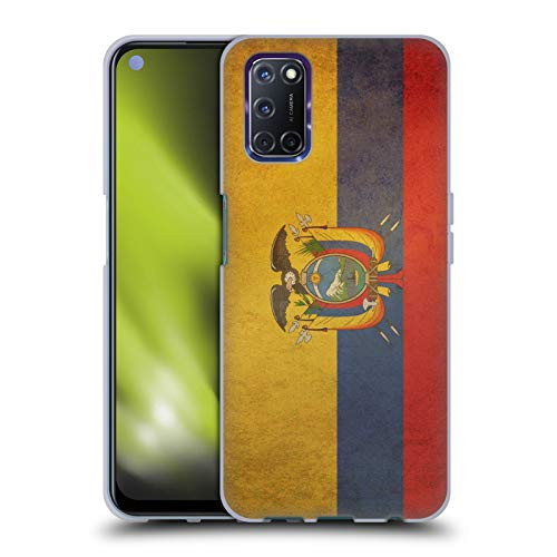 Head Case Designs Ecuador Ecuadorian Vintage Flags Set 5 Soft Gel Case Compatible with Oppo A72