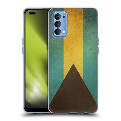 Head Case Designs Bahamas Bahamian Vintage Flags Set 3 Soft Gel Case Compatible with Oppo Reno 4 5G