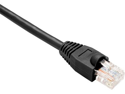 Unirise USA LLC Cat6 Shielded Gigabit Ethernet Patch Cable Utp Black Snagless 3ft