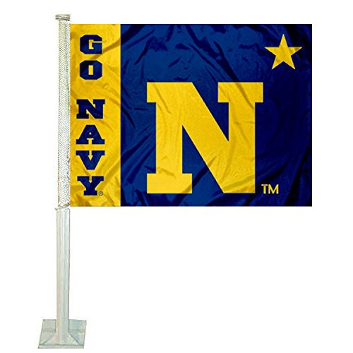 College Flags  and  Banners Co. Navy Midshipmen Car and Auto Flag