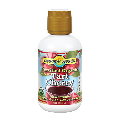 Dynamic Health® Organic Tart Cherry Juice Concentrate | USDA Certified & 100% Pure | 16 Servings