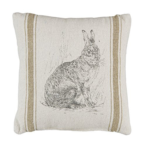 Primitives by Kathy Striped Pillow, 10-Inch, Hare