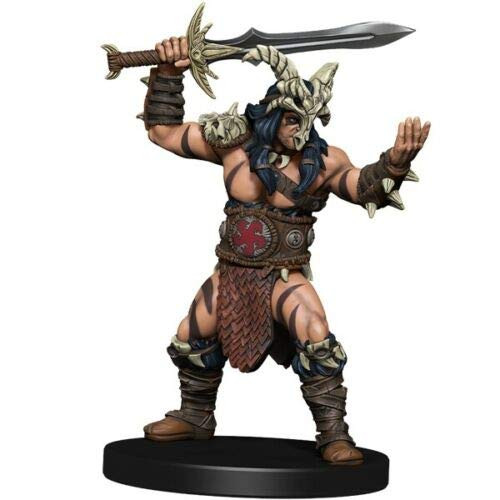 Wiz Kids Arkhan's Berserker 4 from Arkhan The Cruel and The Dark Order Set Baldur's Gate Descent into Avernus Icons of The Realms D and D Dungeons and Dragons Medium 1inch  Base Painted Plastic Miniature