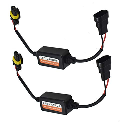WFLNHB 2x 9005 LED Conversion Kit Headlight Canbus Error Free Anti Flickering Resistor Decoder Replacement for Jeep Wrangle