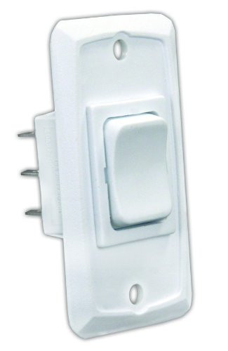 JR Products 12835 White DPDT Mom-On/Off/Mom-On Switch