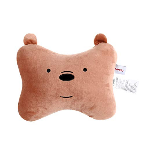 MINISO We Bare Bears- Bone Pillow Ice Bear for Neck Pain Relax Office Home