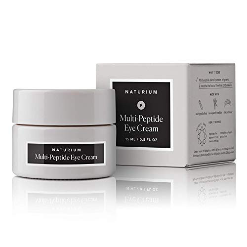 Multi-Peptide Eye Cream - 0.5 oz, Anti-Wrinkle, Reduce Under Eye Bags, Dark Circles, Puffiness and Crows Feet Cream for Eye Area with Amino Acids and Vegan Squalane by Naturium Multi-Peptide Eye Cream - 0.5 oz, Anti-Wrinkle, Reduce Under Eye Bags, Dark Circles, Puffiness and Crows Feet Cream for Eye Area with Amino Acids and Vegan Squalane by Naturium