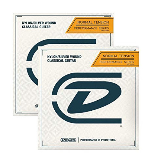 Dunlop Nylon Silver Wound Classical Guitar Strings - 2 Sets DCV100NS