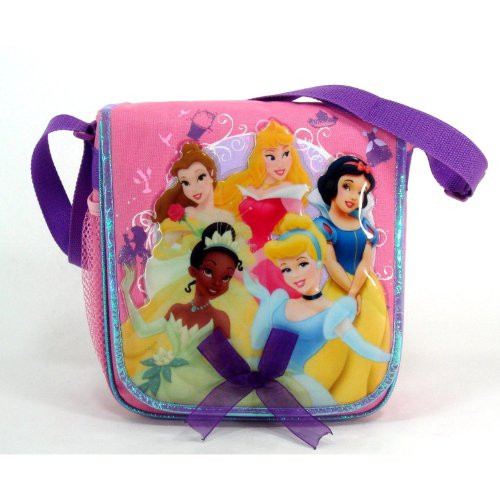 Princess Insulated Lunch Tote Featuring Cinderella, Snow White, Belle, Tiana, and Sleeping Beauty