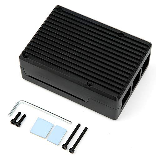 Protective Box/Enclosure Aluminum Alloy Case Motherboard Case Raspberry Pi Box Aluminum Alloy Protective Shell Set Protective Case Accessory for Raspberry Pi4