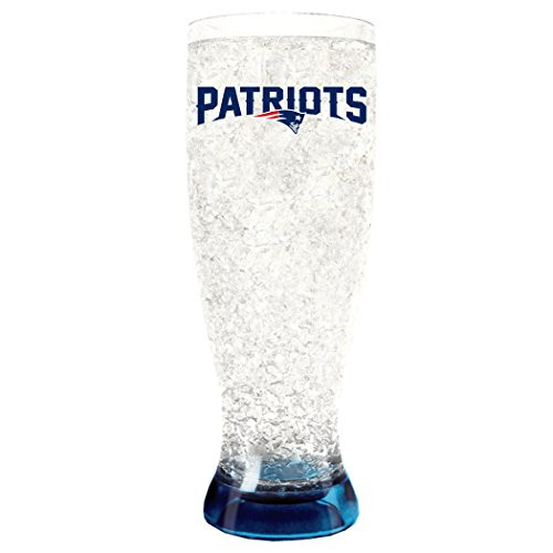 NFL New England Patriots 16oz Crystal Freezer Pilsner