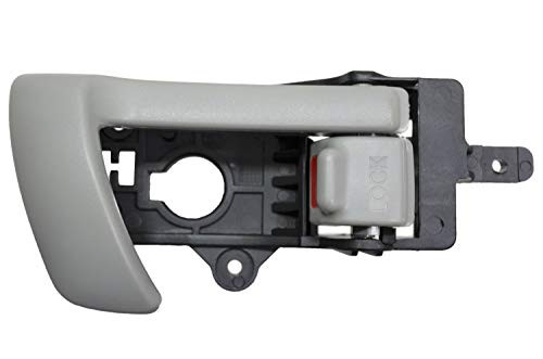 PT Auto Warehouse HY-2509G-RH - Interior Inner Inside Door Handle, Gray - Right Passenger Side
