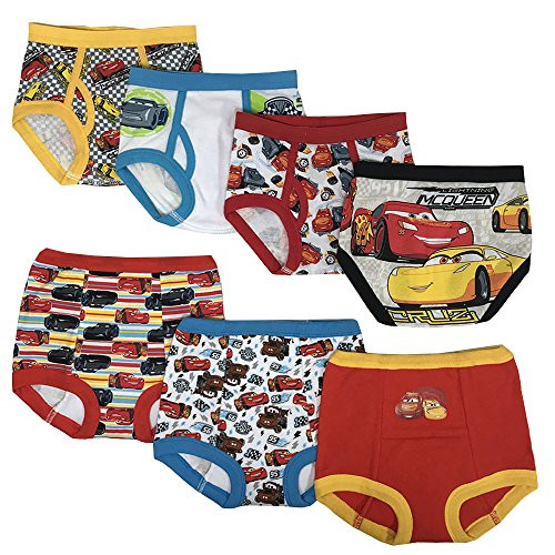 Disney Boys Potty Training Pant Multipacks, Cars combo 7pk, 2T