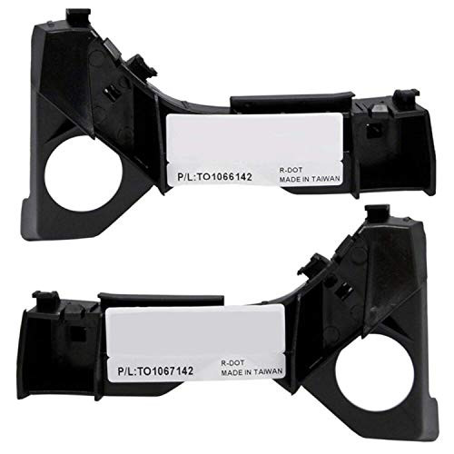 Parts N Go Corolla Bumper Bracket Set 2003-2008 Mounting Reinforcement Support Driver  and  Passenger Side LH/RH - 5211602061, 5211502061, TO1066142, TO1067142