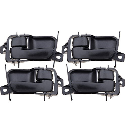 ZENITHIKE Black Door Handles Interior Driver Passenger Side for Select for T-oyota Avalon 1995-19994pcs