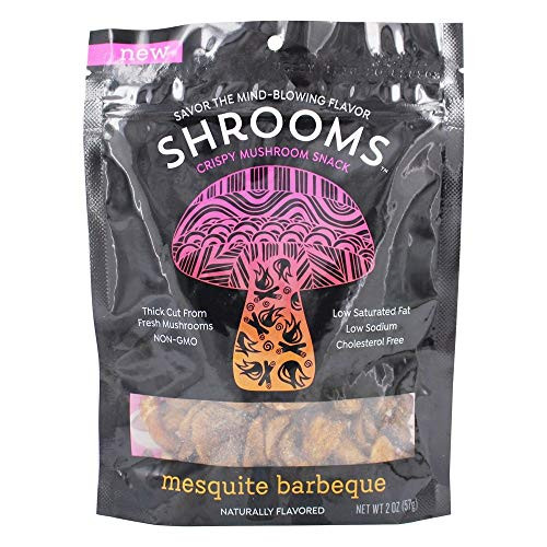 Shrooms Crispy Mushroom Snack, Mesquite Barbeque, 2 oz
