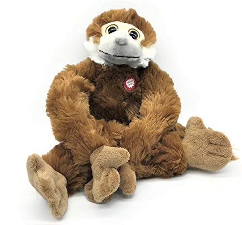 The Petting Zoo Monkey Stuffed Animals, Plush Toy Gifts for Kids with Sound, -20 Inches Natural Colors Tan