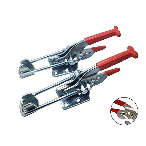 COOLOGIN 2000lbs Capacity Heavy Duty Adjustable Latch U Bolt Self-lock Toggle Clamp 2 Pack