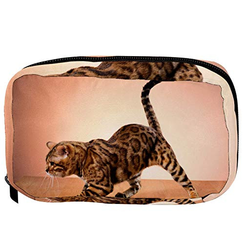 Inhomer Toiletry Bags for Women Cat Brown Travel Cosmetic Makeup Pouch Handy Pencil Cases Inhomer Toiletry Bags for Women Cat Brown Travel Cosmetic Makeup Pouch Handy Pencil Cases
