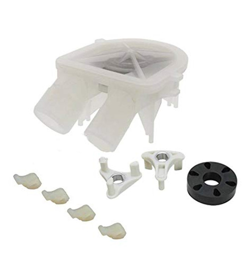 EXP945340 Washer Drain Pump, Motor Coupling and Agitator Dogs Set Replaces WP3363394, 3363394, 285753A, 80040 EXP945340 Washer Drain Pump, Motor Coupling and Agitator Dogs Set Replaces WP3363394, 3363394, 285753A, 80040