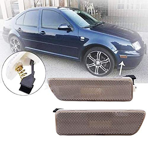Heart Horse Side Marker Lights for VW Mk4 MKIV Jetta Golf 4 1998-2004 Front Bumper Reflector 1JM945072/1JM945071?Smoke