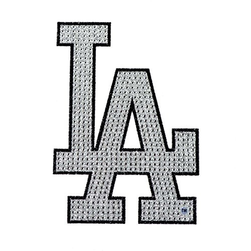 FANMATS Team ProMark MLB Los Angeles Dodgers Bling Emblem, 6.25inch  x 6.25inch , Silver