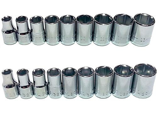 Craftsman 18 Piece 1/4inch  Drive 6 Point Socket Set