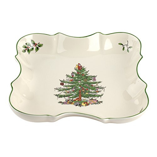 Spode Christmas Tree Devonia Tray, Multicolor
