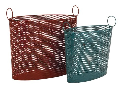 Benzara Attractive Modish Styled Metal Basket